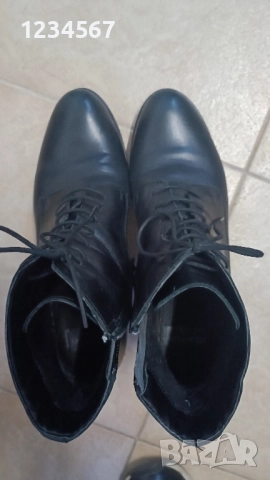 Дамски боти естествена кожа черни 39 номер, снимка 6 - Дамски боти - 52022959