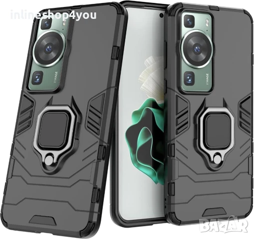 Удароустойчив Кейс RingCase за Huawei P60 Pro, снимка 2 - Калъфи, кейсове - 50825776