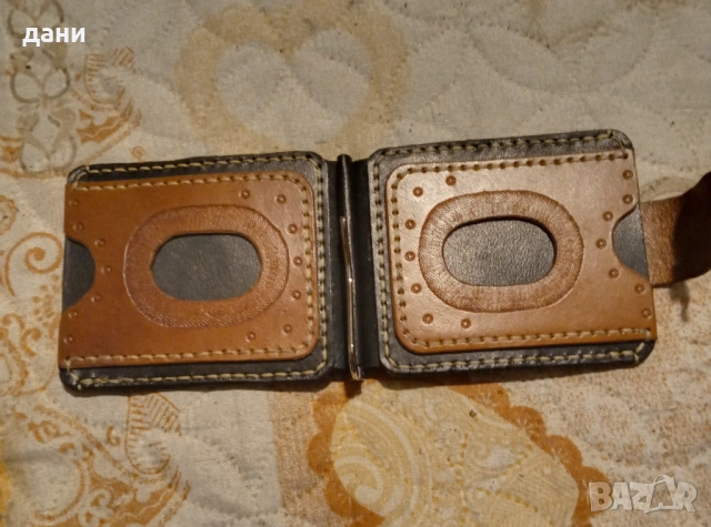 Clip wallet -  портфейл от естествена кожа , снимка 7 - Портфейли, портмонета - 52734540