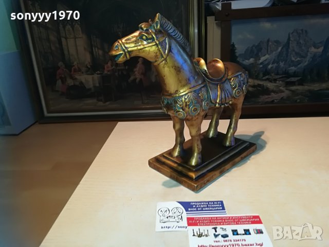 кон-златен кон-внос швеицария 27х24х11см, снимка 14 - Колекции - 29581131