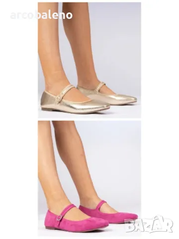 Дамски балеринки Marcelina с циркони, 2цвята 