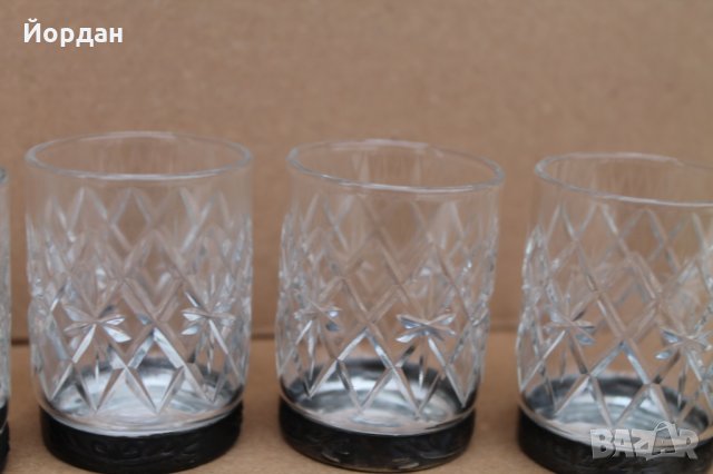 6бр. кристални чаши за ракия с метален обков , снимка 3 - Сервизи - 35266284