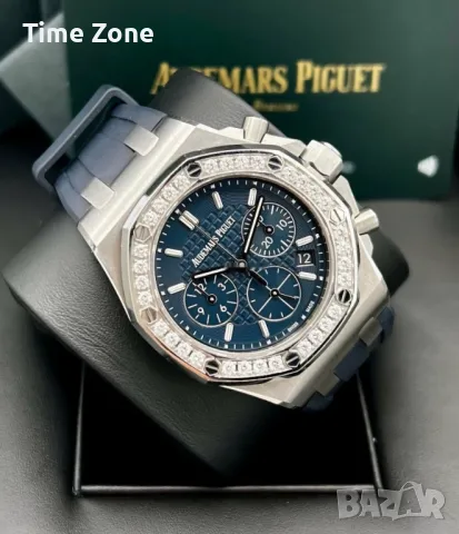 Audemars Piguet Royal Oak Offshore Chronograph 37mm Black Dial Diamond Дамски Различни Варианти, снимка 16 - Дамски - 48183057
