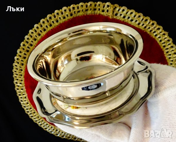 Немска подложна чиния с купичка, снимка 1 - Чинии - 38493548