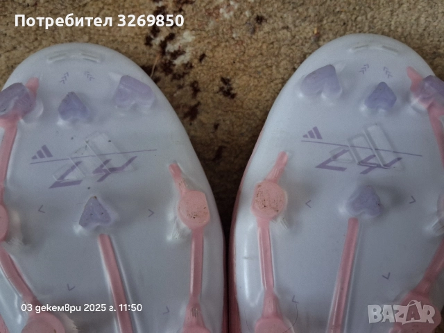 Бутонки Adidas F50 Elite Lamine Yamal LL FG - номер 43 ( 28 см.)розово, снимка 11 - Футбол - 52026309