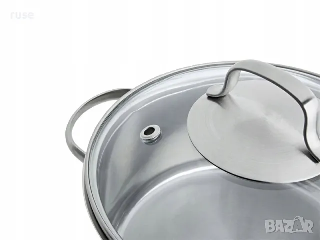 НОВИ! Комплект тенджери 5 части с капак неръждаема стомана ИНДУКЦИЯ, снимка 11 - Съдове за готвене - 49786209
