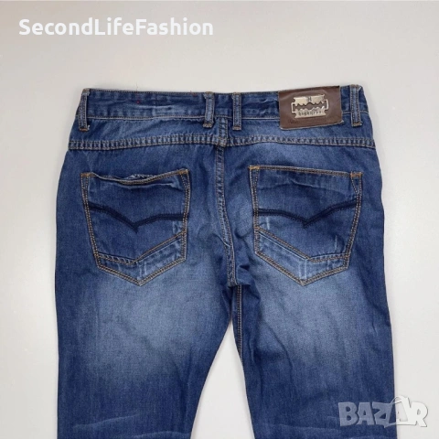 Мъжки дънки HIGHNESS оригинал сини размер 34, снимка 3 - Дънки - 53020290