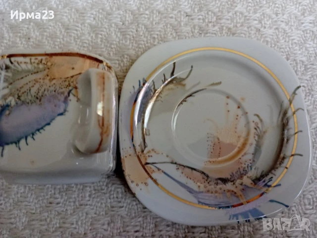 Чаен порцеланов сервиз, снимка 2 - Сервизи - 50657674