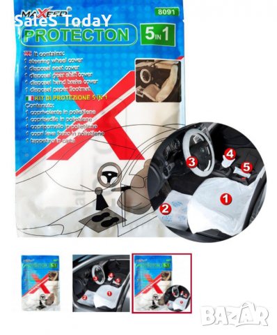 Предпазни калъфи за интериор , 5 части