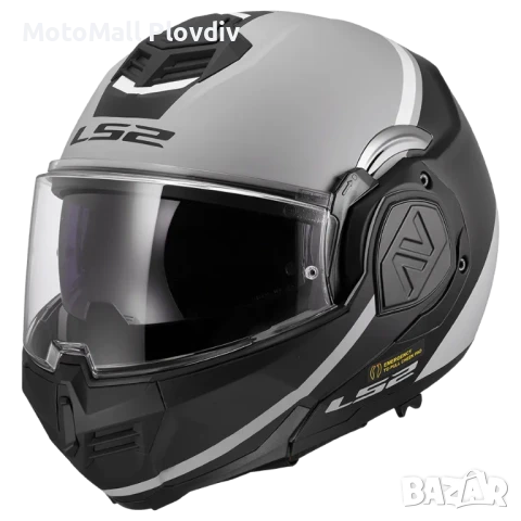 Каска LS2 FF906 ADVANT SWIPE GREY, снимка 2 - Аксесоари и консумативи - 50710306