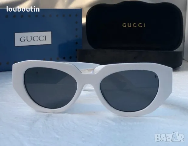 GUCCI с лого 1:1 дамски слънчеви очила котка 2 цвята, снимка 15 - Слънчеви и диоптрични очила - 47680826
