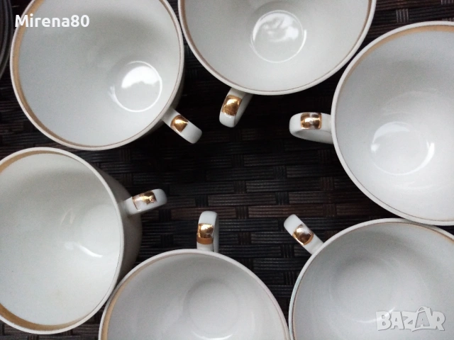 Чаен сервиз * Жемчужный * - ЛФЗ, снимка 13 - Сервизи - 54175547