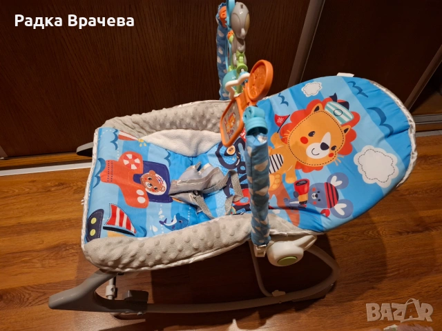 Музикален шезлонг "Baby Spa" син, Chipolino! 