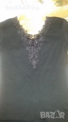 Блузка с перли и дантела, снимка 2 - Корсети, бюстиета, топове - 22255380