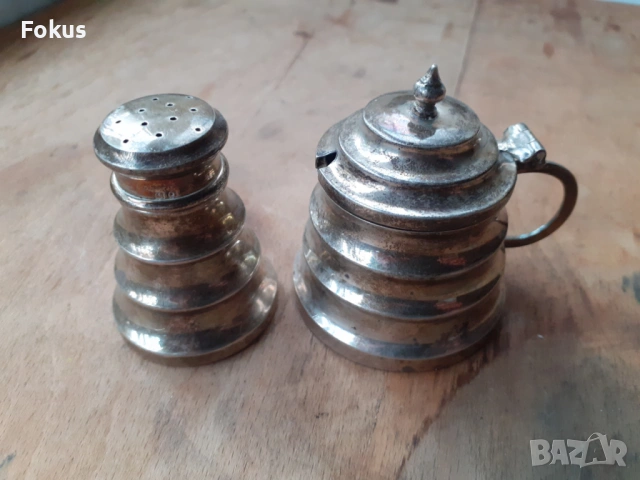 Сребърни солнички 19 век сребро антики маркировки