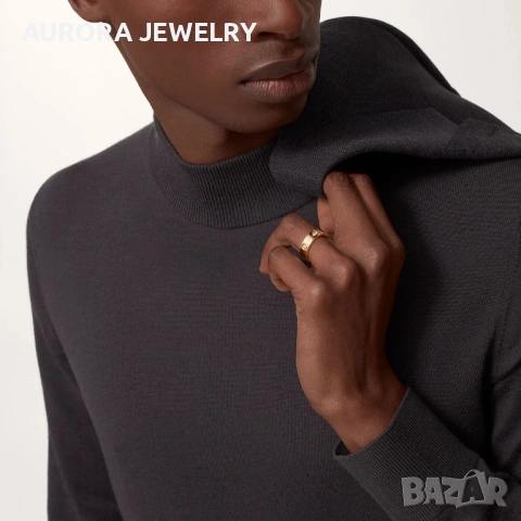 CARTIER Love Gold 6 Diamonds Classic Model Пръстен, снимка 9 - Пръстени - 53006676