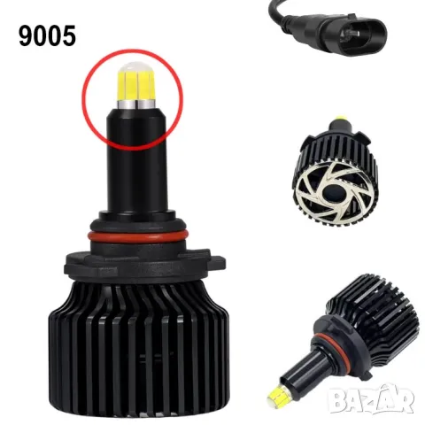 LED крушки 100W H1 H7 H8 H11 HB3 9005 HB4 9006, снимка 11 - Аксесоари и консумативи - 48855899