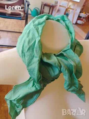 Подарявам!Зелен шал, снимка 3 - Шалове - 48518491