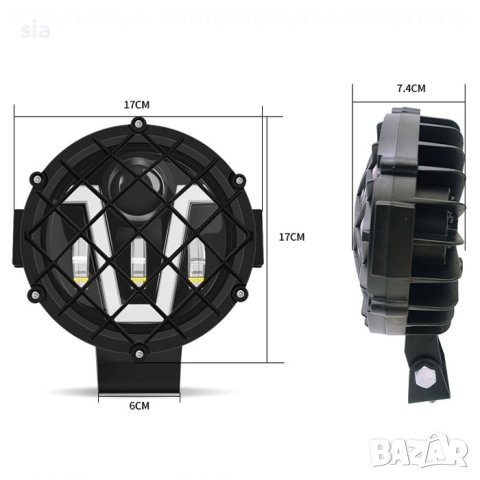 Диоден халоген с габарит и мигач, 1бр., ВОДОУСТОЙЧИВ, снимка 3 - Аксесоари и консумативи - 42399059