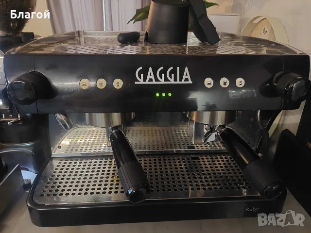 Продавам професионална кафемашина Gaggia Ruby Pro 2GR + Eureka Hel