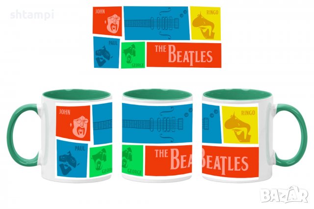 Чаша Beatles 10,Керамична Чаша, Кафе Чай, Игра,Изненада,Подарък,Повод,Празник,Рожден Ден, снимка 2 - Чаши - 38508553