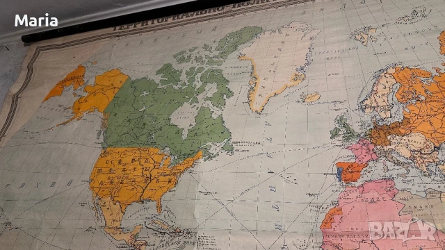 Старинна Териториално политическа карта на света от 1876 до 1914г, снимка 6 - Колекции - 50847094