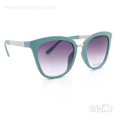Слънчеви очила котешко око тюркоаз с брокат Код на продукта:DASL-34, снимка 2 - Слънчеви и диоптрични очила - 49891204