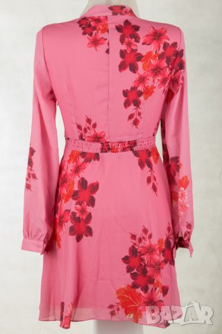 Розова рокля на цветя марка Jimmy Sanders - S, снимка 3 - Рокли - 30281762