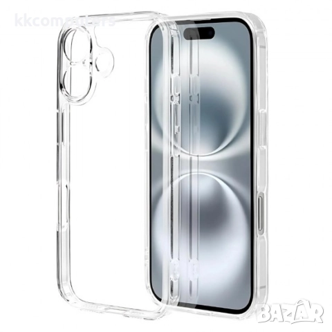 Силиконов кейс MBX 2mm, За iPhone 17 (6.3), Прозрачен и Протектор 