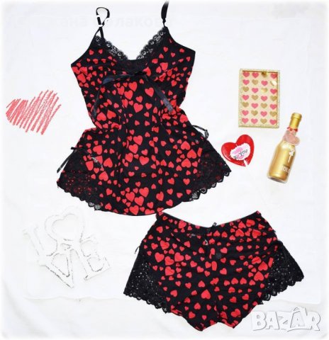 Нежен комплект за сън от две части, снимка 2 - Пижами - 31917674