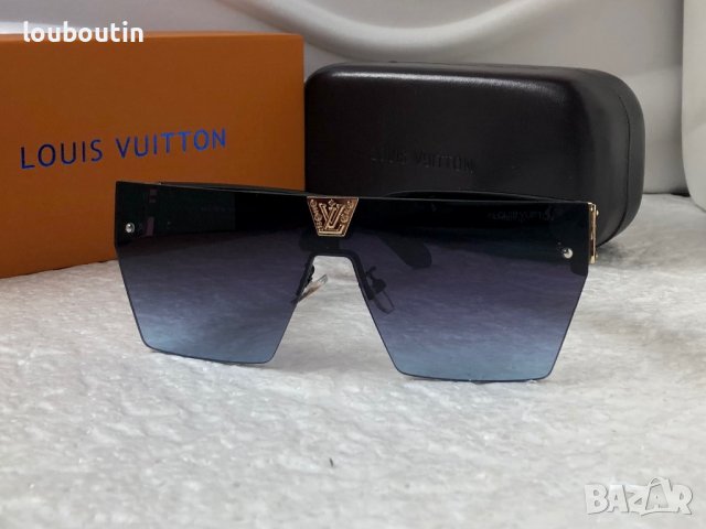 Louis Vuitton 2023 висок клас мъжки слънчеви очила маска, снимка 6 - Слънчеви и диоптрични очила - 38977596