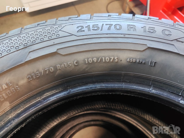 2бр.летни гуми 215/70/15C Continental, снимка 4 - Гуми и джанти - 54206562