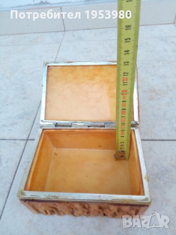 Кутия за бижута от алабастър, снимка 3 - Антикварни и старинни предмети - 31866940