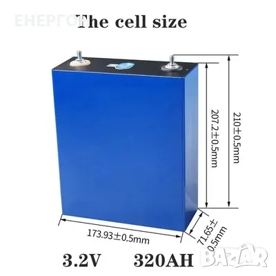 Lifepo4 320ah 3.2v Литиево-железен фосфатен акумулатор