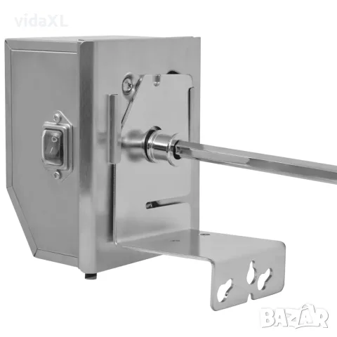 vidaXL BBQ шиш с професионален мотор, стоманен, 1200 мм, снимка 3 - Барбекюта - 56147528
