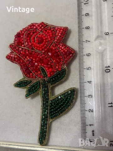 Ръчно изработен шедьовър  - Брошка Роза 