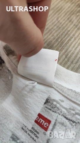 Supreme x MM6 Maison Margiela box logo T-shirt L size , снимка 9 - Тениски - 52826566