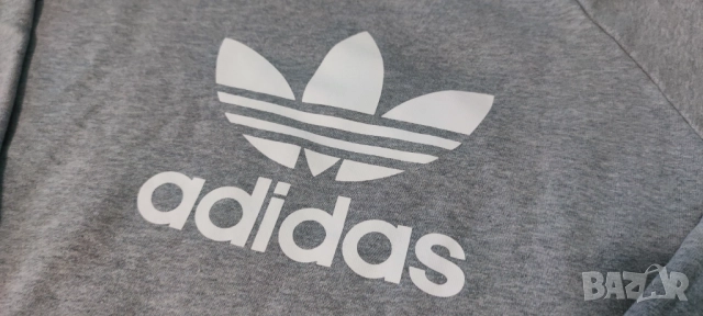 Adidas Сив Пуловер XL Адидас, снимка 2 - Спортни дрехи, екипи - 52129553