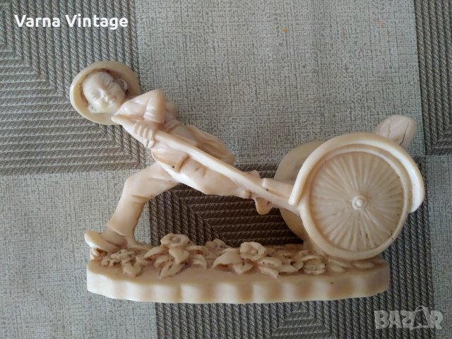 Статуетка Рикша., снимка 5 - Антикварни и старинни предмети - 42492443