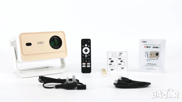 Преносим проектор Gimbal N6 Pro с вграден 1080P WiFi 6 и Bluetooth 5.4 32GB за домашно кино, снимка 10 - Плейъри, домашно кино, прожектори - 55792702
