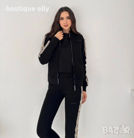 дамски екип 3 части в черно, бежово и кафяво, снимка 2 - Комплекти - 53218150