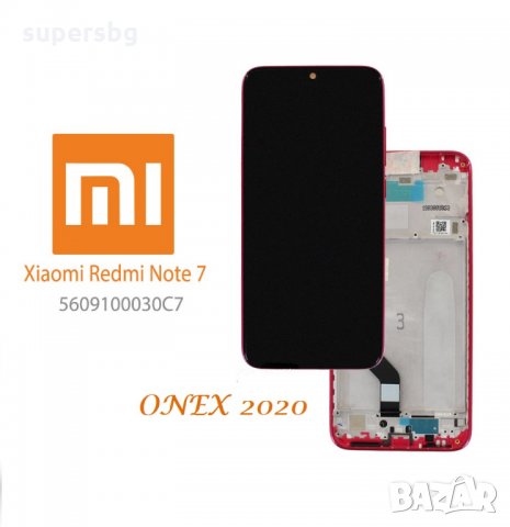 Нов 100% Оригинал LCD Дисплей за XiaoMi Redmi Note 7 LCD + тъч тъч скрийн + рамка / Service pack, снимка 1 - Резервни части за телефони - 34247960