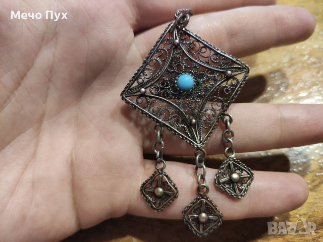 Стар сребърен синджир (27), снимка 5 - Колиета, медальони, синджири - 37694580