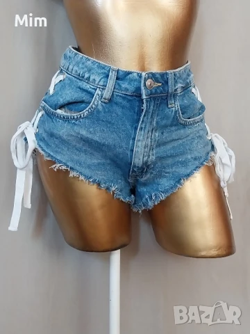 S/M/L Къси,накъсани дънки , снимка 5 - Дънки - 50993715