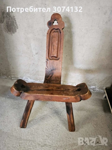 Испанско трикрако столче, снимка 3 - Столове - 50659785