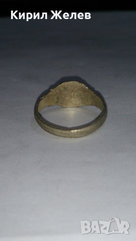 Старинен пръстен сачан над стогодишен с БУКВА П - 73341, снимка 4 - Антикварни и старинни предмети - 28988524