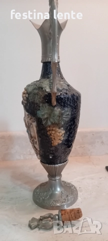 Италианска винтидж ваза/декантер, снимка 5 - Декорация за дома - 51595202