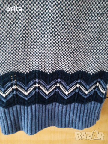 Зимен пуловер блузон, снимка 2 - Блузи с дълъг ръкав и пуловери - 44571865