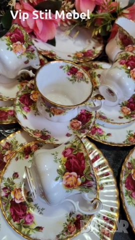 Сервиз Royal Albert, Old County Rose , снимка 10 - Сервизи - 52809753