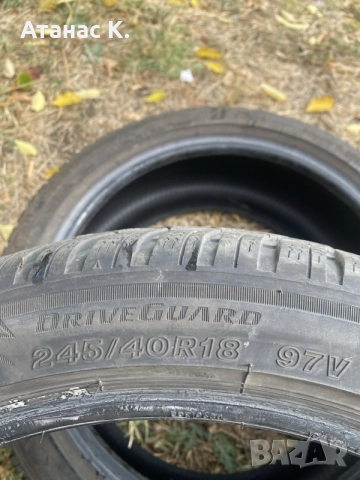 245 40 18 BRIDGESTONE DOT2520 6мм.грайфер, снимка 4 - Гуми и джанти - 56466241